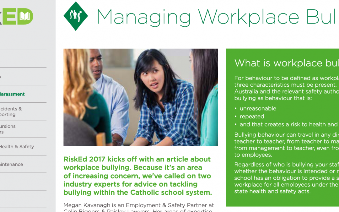 Managing Workplace Bullying